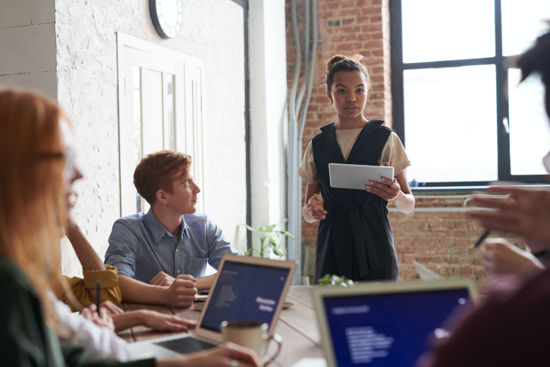 group of people in office