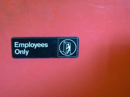 employees only sign