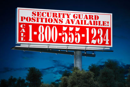 billboard with job opportunities 